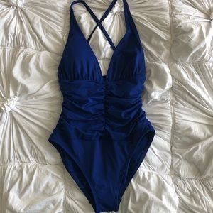 La Blanca Royal Blue One Piece Size 4